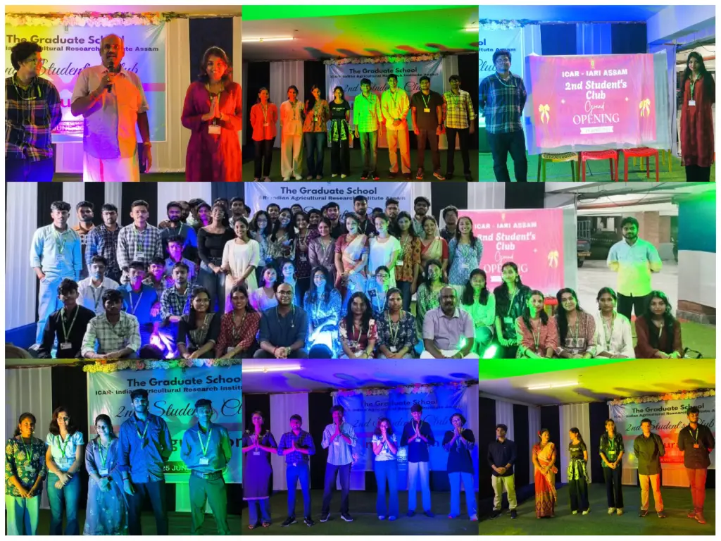ICAR-IARI 2nd Students Club Grand Opening on 25 June, 2026.