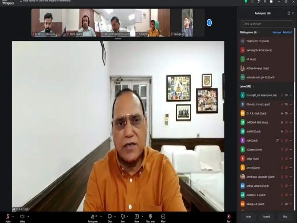 ICAR–IARI, Assam Inaugurates 7-Day Virtual Training on End-to-End Analytics in Plant Breeding on 8 July 2026.