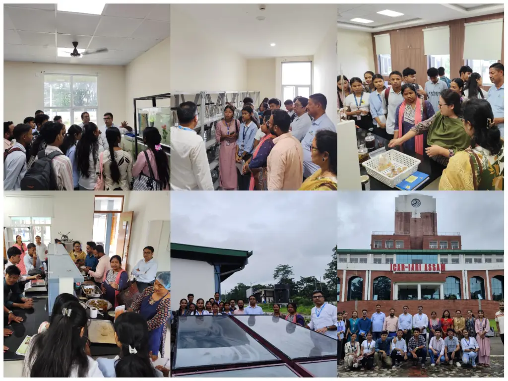 ICAR–IARI, Assam Hosts Educational Exposure Visit for Dhemaji College Fisheries Interns on 17 July 2026.